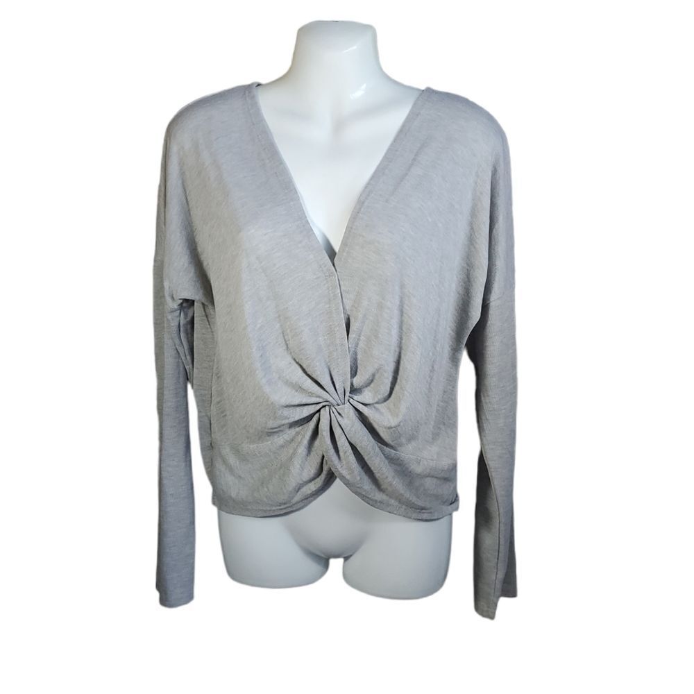 NEW Twist front long sleeve faux wrap XL